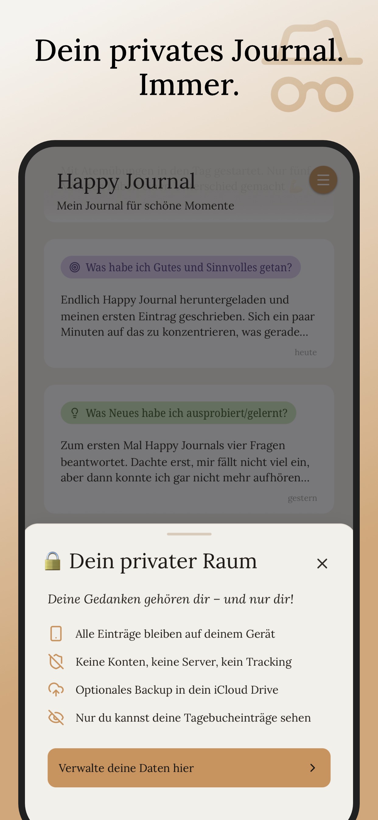 Happy Journal – Vier Reflexionsfragen