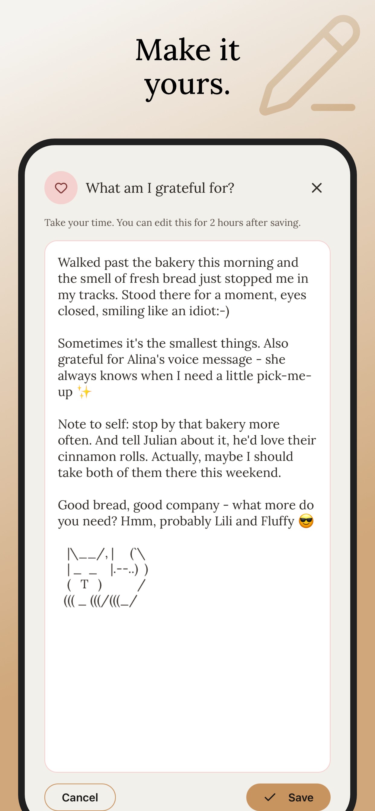 Happy Journal – Settings